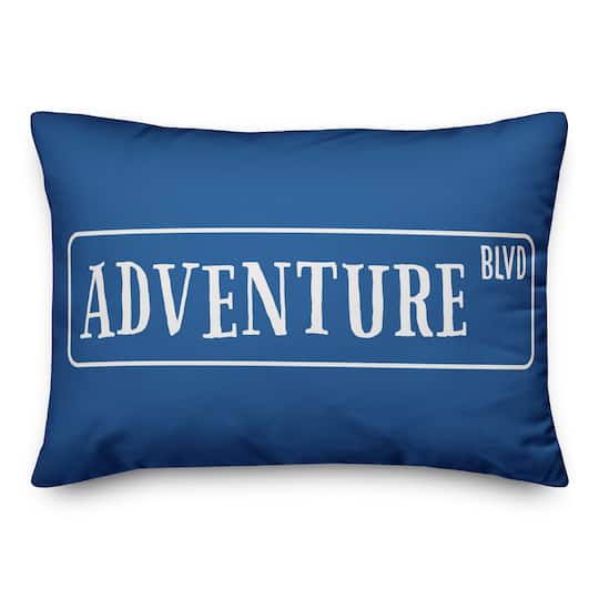 Adventure Avenue 20" x 14" Throw Pillow